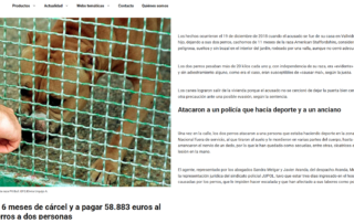 lesiones perro peligroso policia